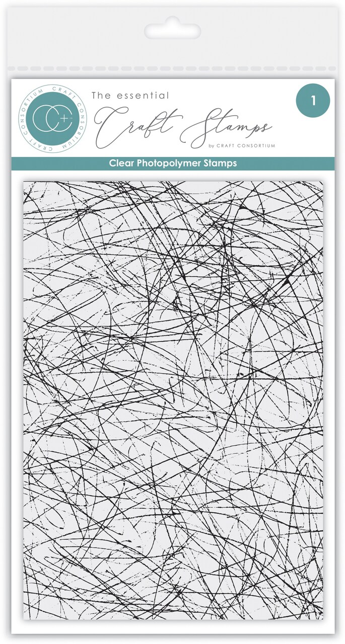 Craft Consortium Photopolymer Stamp set-Scribble, Journaling Phase 2